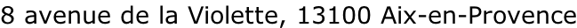 8 avenue de la Violette, 13100 Aix-en-Provence