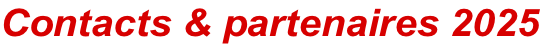 Contacts & partenaires 2025